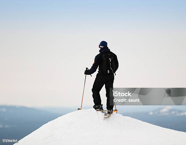 Ready To Go Down Stock Photo - Download Image Now - Ski, High Section, Skiing