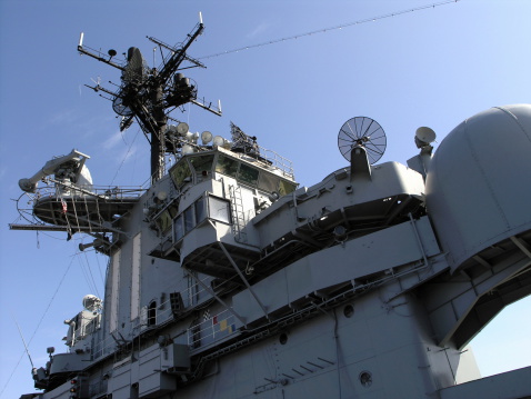 Bridge of the USS Intrepid in New York City