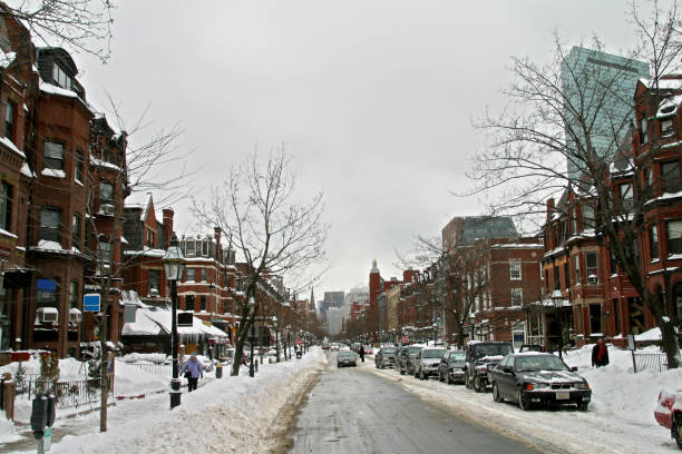 istock Snow on Newbury Street 172144612
