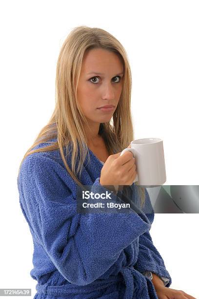 Girl With Teacup Stock Photo - Download Image Now - Girls, Antibiotic, Bathrobe