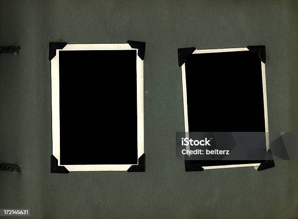 Photo Album Page Stock Photo - Download Image Now - Photo Album, Black Color, Old-fashioned