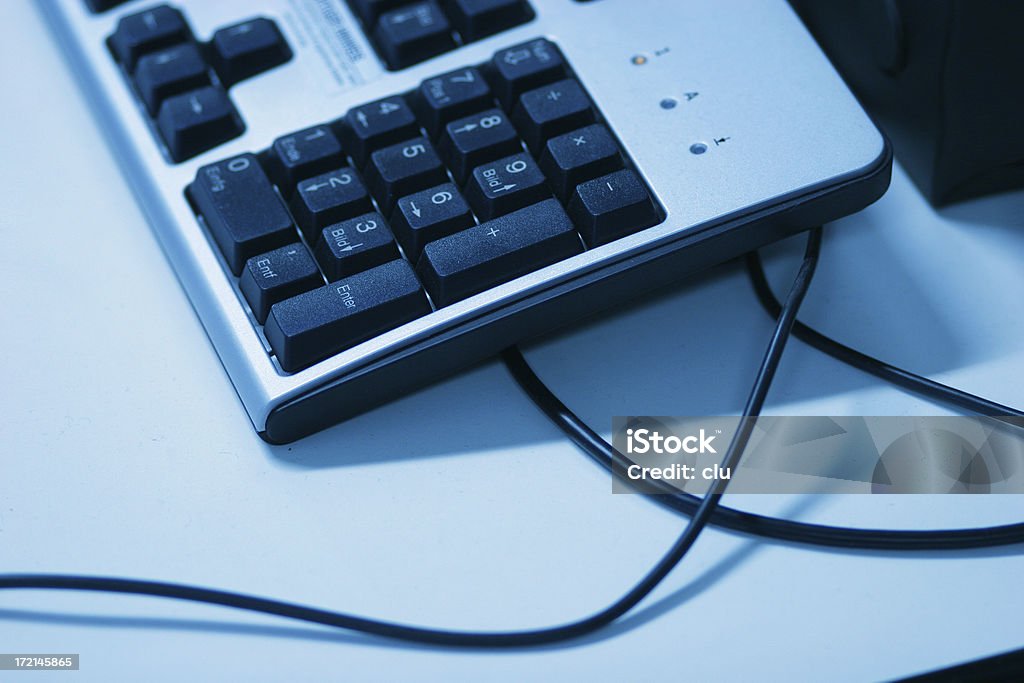 Calculadora no computador teclado - Foto de stock de Abstrato royalty-free