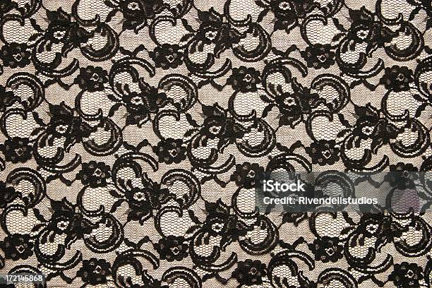 Photo libre de droit de Motif Dentelle 2 banque d'images et plus d'images libres de droit de Couleur noire - Couleur noire, Dentelle - En matière textile, Fond