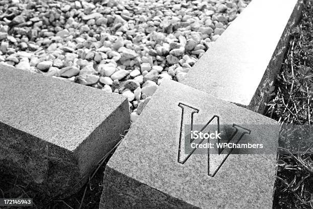 W Cornerstone Stock Photo - Download Image Now - Abstract, Alphabet, Close-up