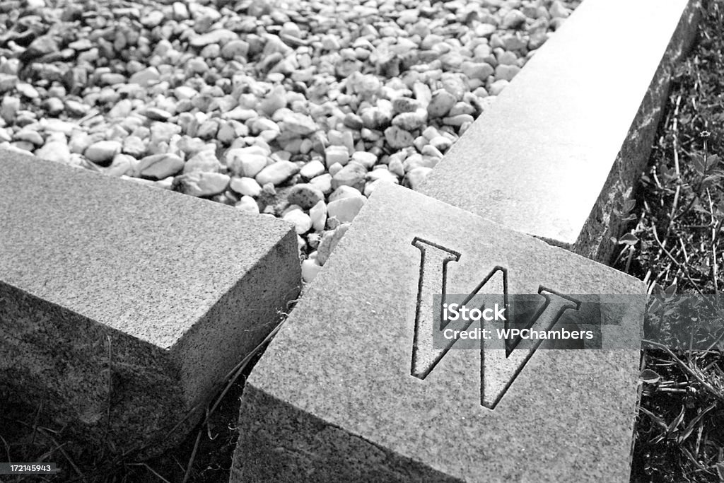 Pedra angular W - Foto de stock de Abstrato royalty-free