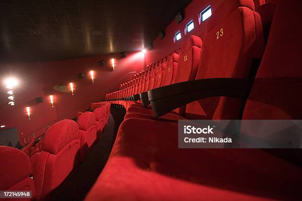 Red Seats Stock Photo - Download Image Now - Arts Culture and Entertainment, Attending, Auditorium