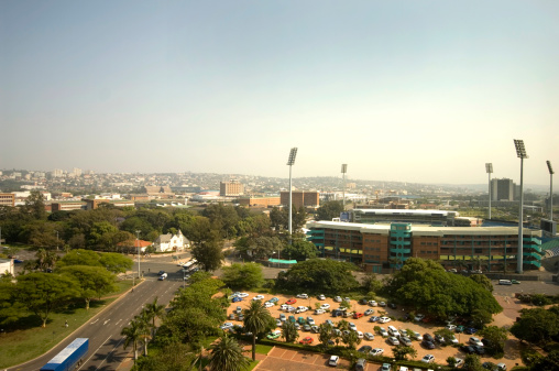The Durban cricket Stadium overview of the city of Durban South Africa as seen from the convention centerPlease view other related images of mine