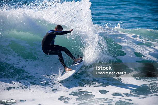 Spray Surfista Primo Piano - Fotografie stock e altre immagini di Acqua - Acqua, California, Composizione orizzontale