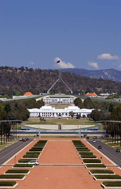 Australian Parliament House stock photo