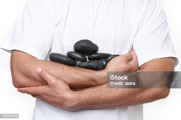 Stonemassage Stockfoto und mehr Bilder von Alternative Behandlungsmethode - Alternative Behandlungsmethode, Athlet, Brustbereich