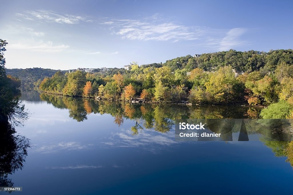 Herbst Reflektionen auf dem Wasser - Lizenzfrei Texas Stock-Foto