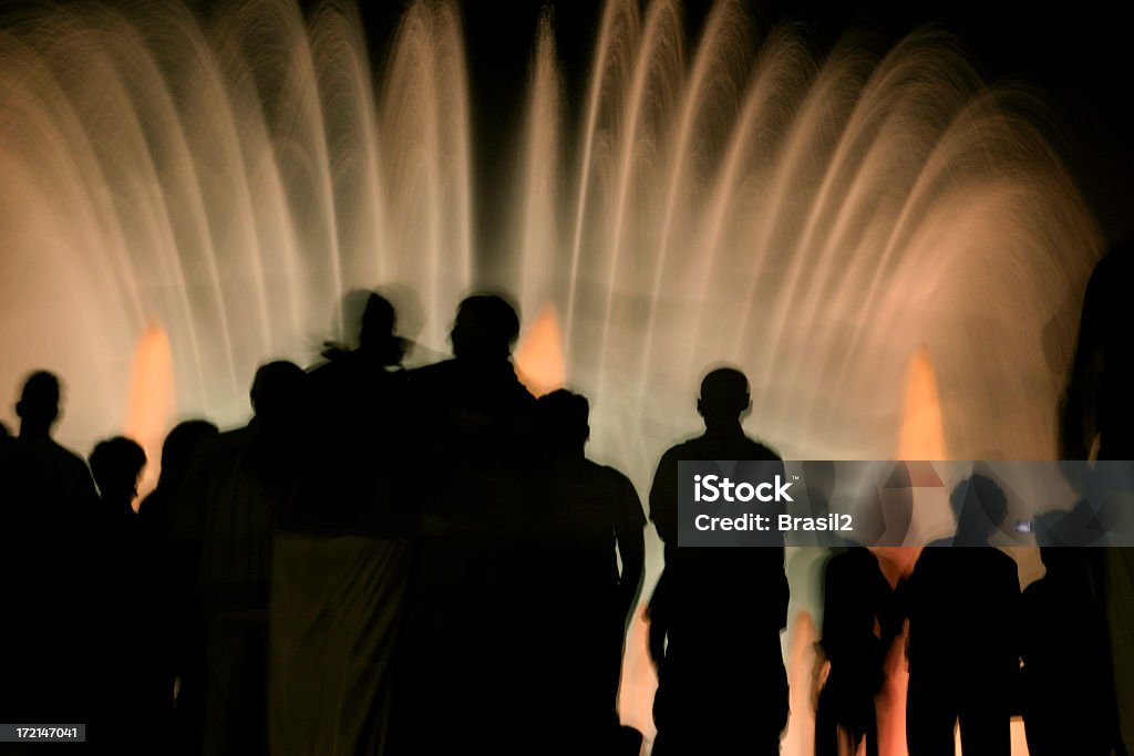Magische Brunnen von Montjuïc' - Lizenzfrei Farbbild Stock-Foto
