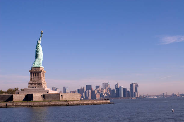 istock Statue of Liberty with New York 172147066