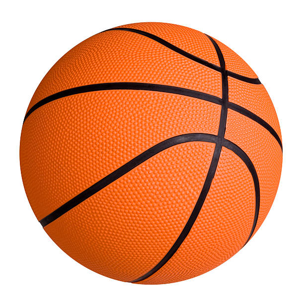 Standard basketball on white surface New Basketball isolated on white background basketball ball photos stock pictures, royalty-free photos & images