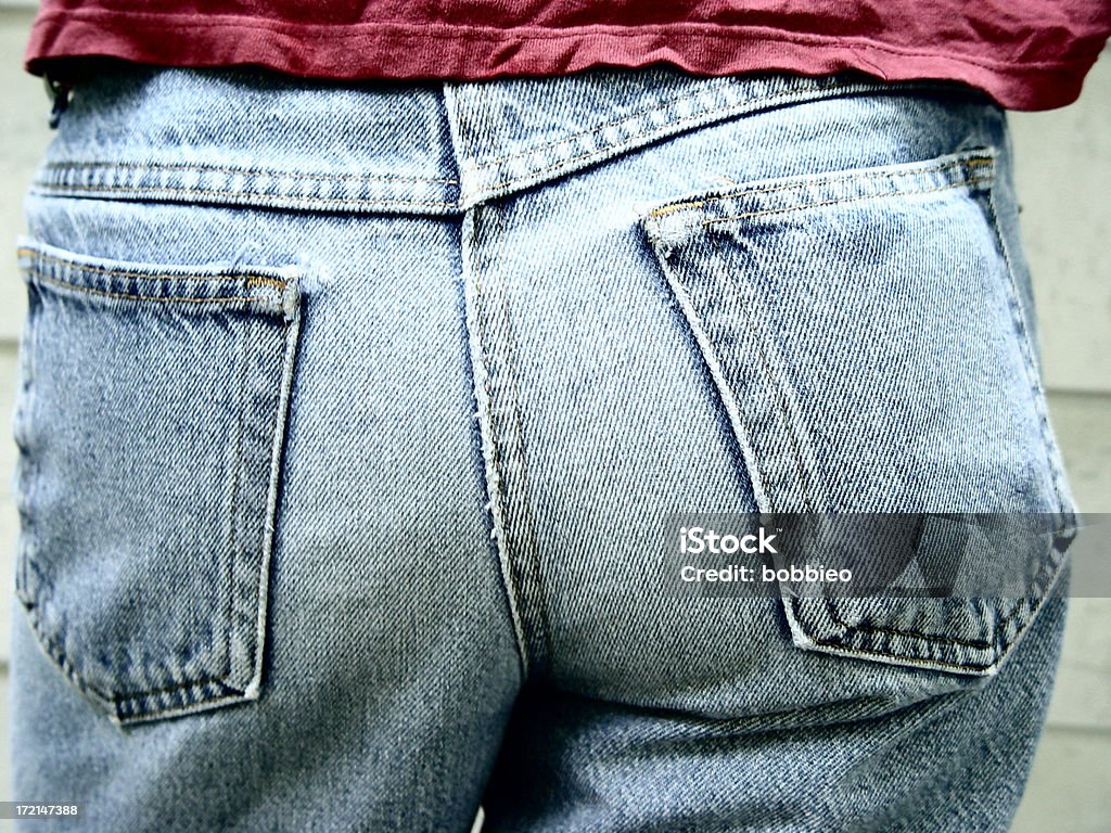 body parts-Ebene jeans 1/2 - Lizenzfrei Gesäß Stock-Foto