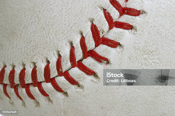 Бейсбол Софтбол Серии Крупным Планом Макро На Белом — стоковые фотографии и другие картинки Без людей