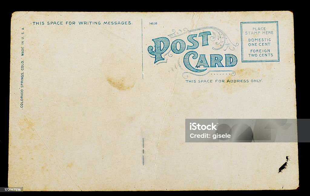 Vide vintage carte postale: 1 - Photo de Carte postale libre de droits