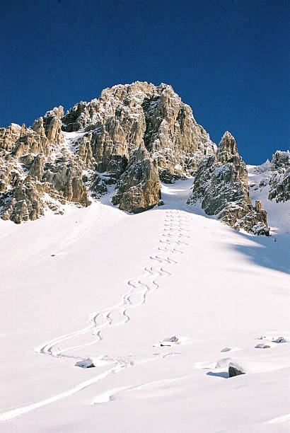 Montanha de neve 1 - foto de acervo