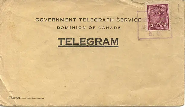 World War II telegram.