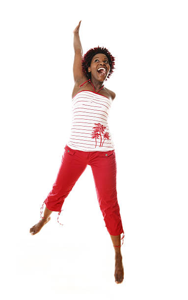 istock Young woman jumpimg 172148218