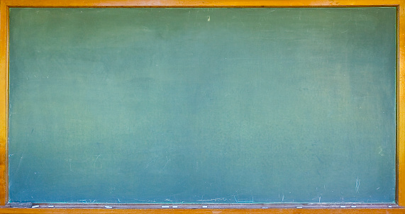 blank chalk board