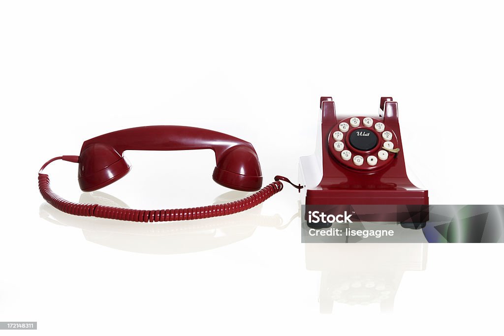 Czerwony przewód telefoniczny - Zbiór zdjęć royalty-free (1940-1949)