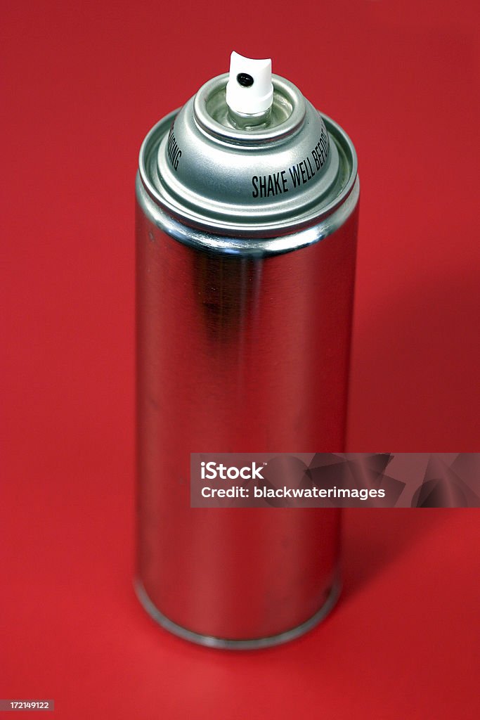 Red Spray - Lizenzfrei Blechdose Stock-Foto