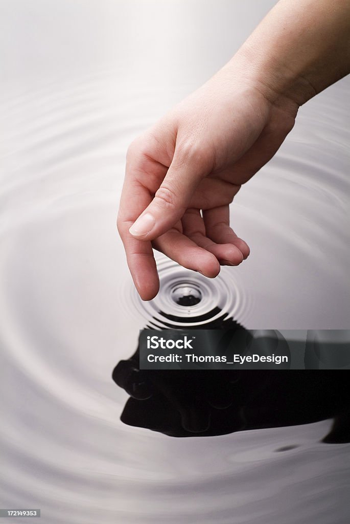 Serie mano con agua - Foto de stock de Adulto libre de derechos