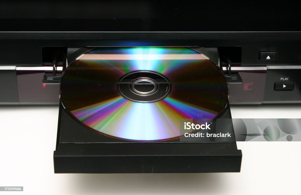 空白の DVD 付き DVD プレーヤー - コンパクトディスクのロイヤリティフリーストックフォト