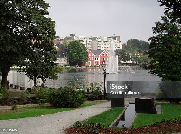 Stavanger City Lake Norway Scandinavia Stock Photo - Download Image Now - Stavanger, Architecture, City