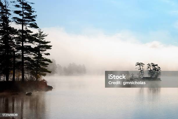 Isola Nebbia - Fotografie stock e altre immagini di Maine - Maine, Affollato, Acqua