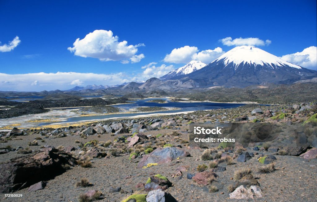 The Parinacota Вулкан - Стоковые фото Без людей роялти-фри