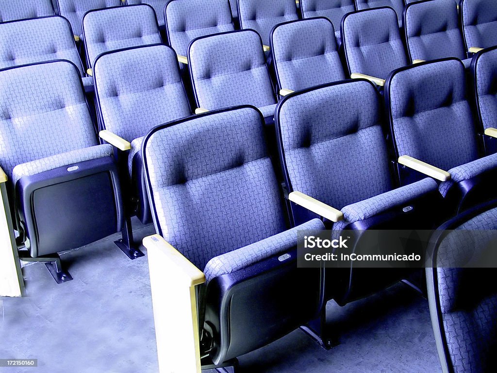 Teatro licencias-azul - Foto de stock de Asiento libre de derechos