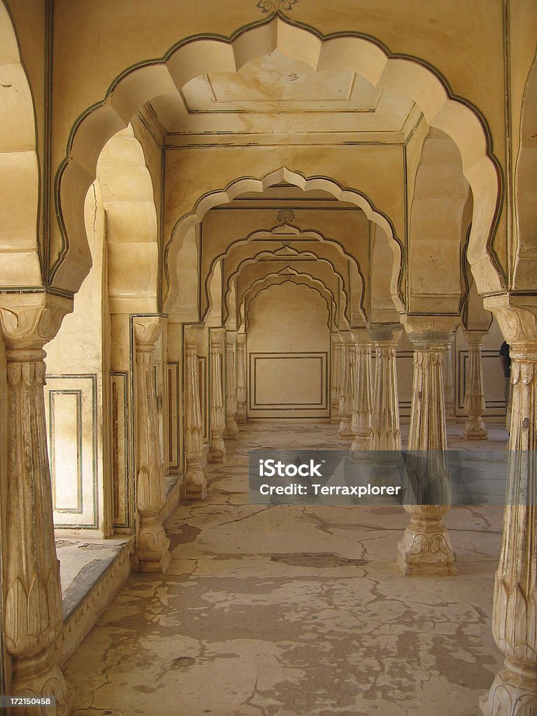 Arcos em âmbar Palace - Foto de stock de Palácio royalty-free