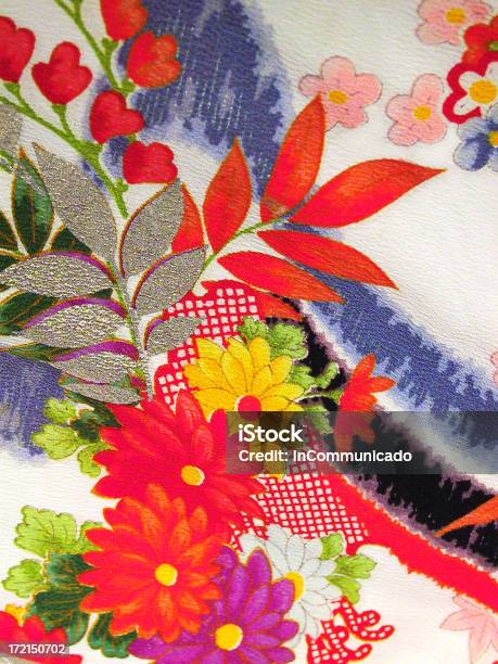 Photo libre de droit de Tissu De Soie Kimono banque d'images et plus d'images libres de droit de En matière textile - En matière textile, Fleur - Flore, Kimono