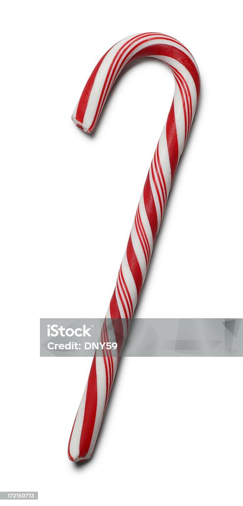 Candy Cane Candy cane on white with soft shadow.To see more holiday images click on the link below: Candy Stock Photo