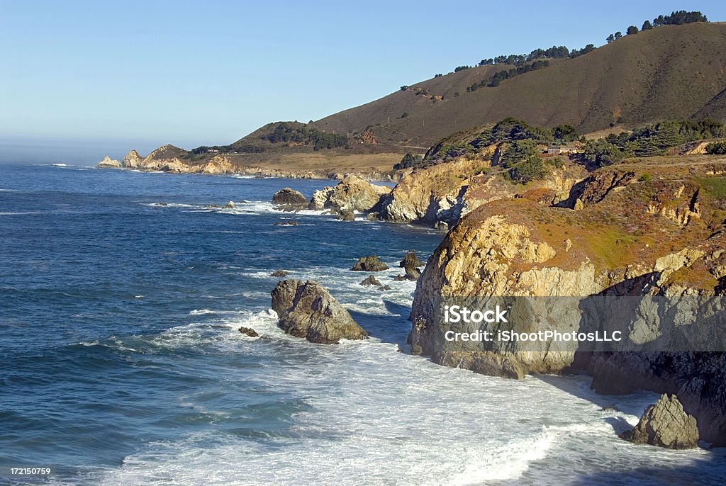 Pacific Coast Highway Califórnia - Royalty-free Admirar a Vista Foto de stock