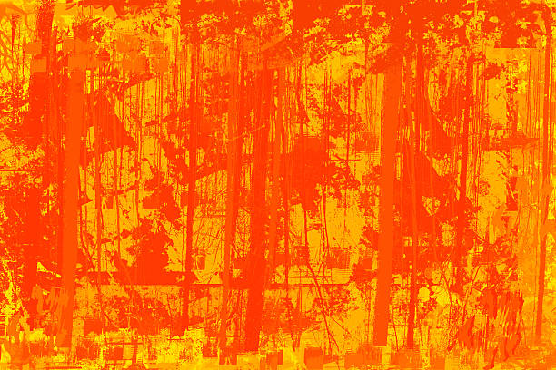 abstrato vermelho fundo grunge de laranja ou máscara - neck ruff sleaze photographic effects textured - fotografias e filmes do acervo