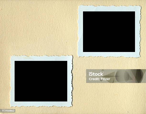 Vintage Photoalbum Sheet Stock Photo - Download Image Now - Antique, Beauty, Beige