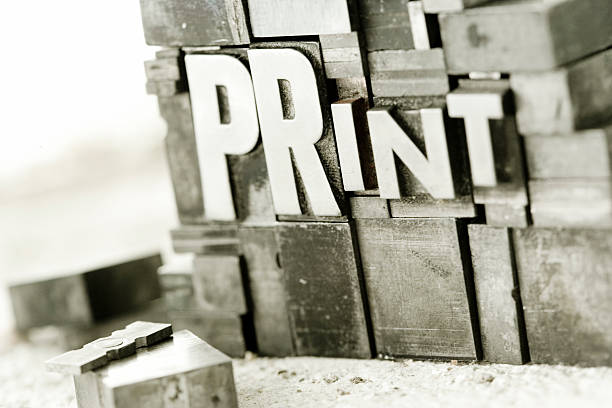drukuj bloków - letterpress printing press print typescript zdjęcia i obrazy z banku zdjęć