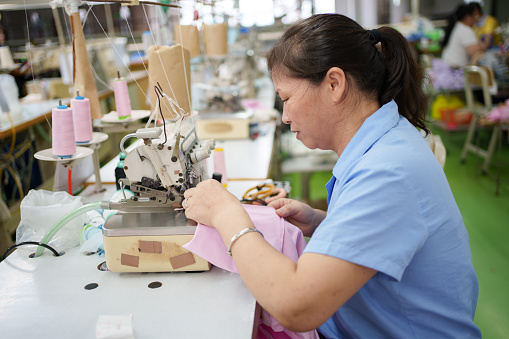 Female worker in garment factory