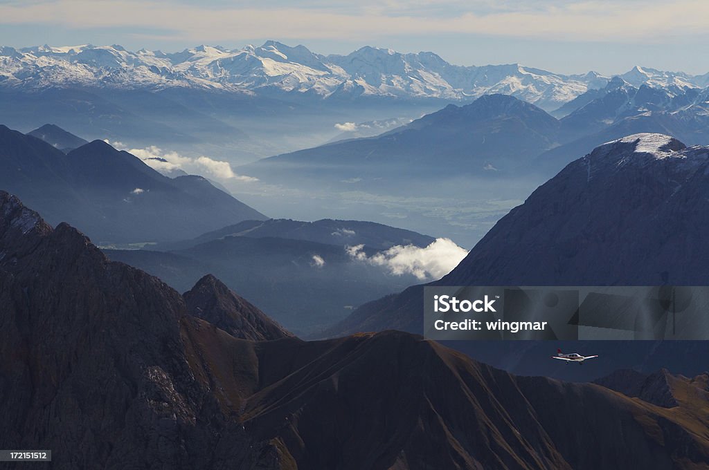 Blick auf die inn-Tal - Lizenzfrei Alpen Stock-Foto