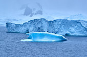 Icebergs Floating on Seawater, ,Antarctica