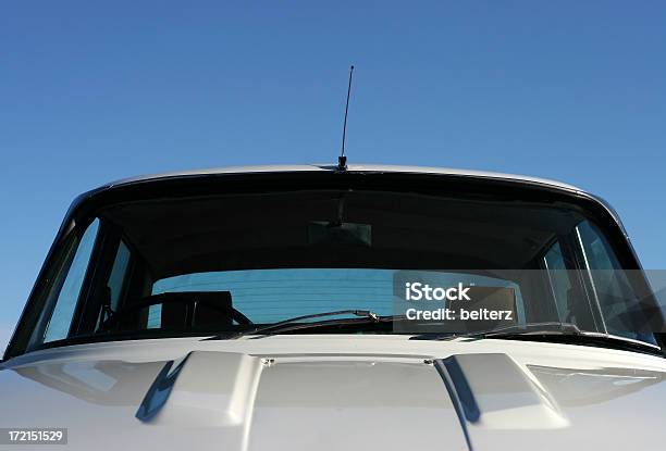 Classic Car View Stock Photo - Download Image Now - Antenna - Aerial, Blue, Car