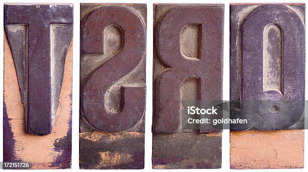 Qrstgroßbuchstaben Teil 5 Stockfoto und mehr Bilder von Alphabet - Alphabet, Alphabetische Reihenfolge, Brief - Dokument