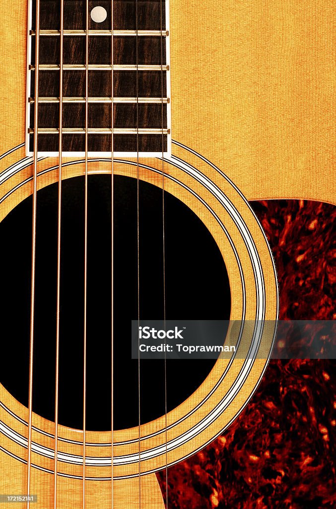Acoustic Gitarre - Lizenzfrei Holz Stock-Foto
