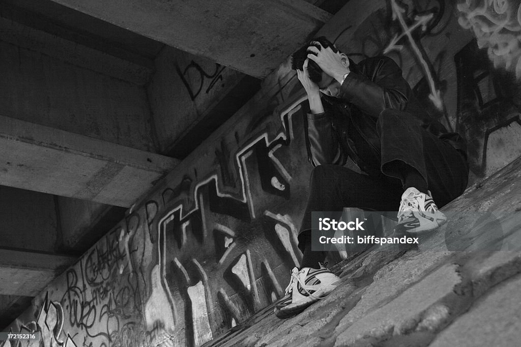 Депрессия в черно-белом - Стоковые фото Безнадёжность роялти-фри