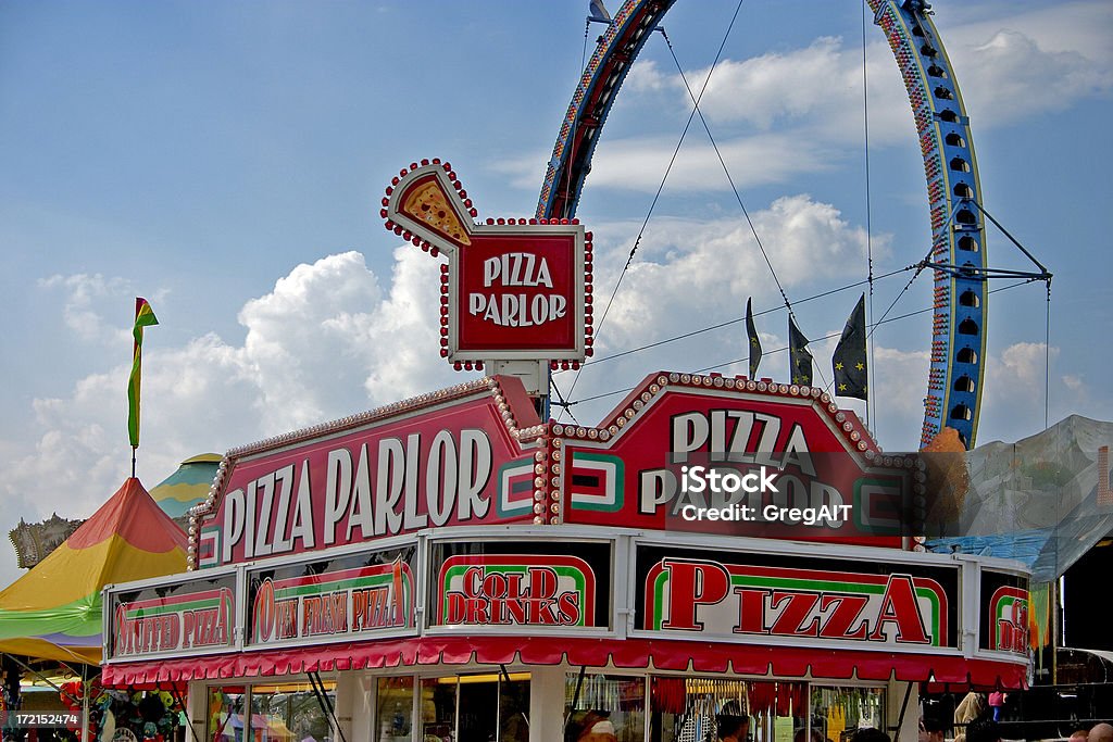 Fiera della contea Pizza - Foto stock royalty-free di Carnevale scolastico