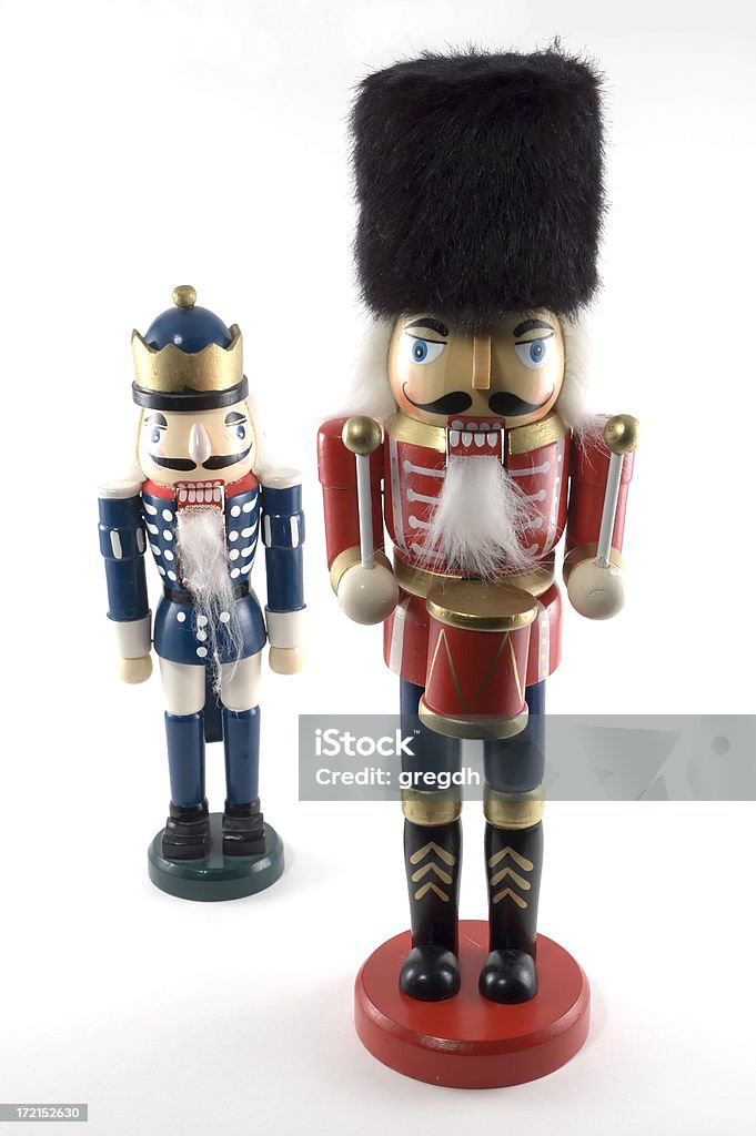 nutcracker Two nutcracker red and blue Doll Stock Photo