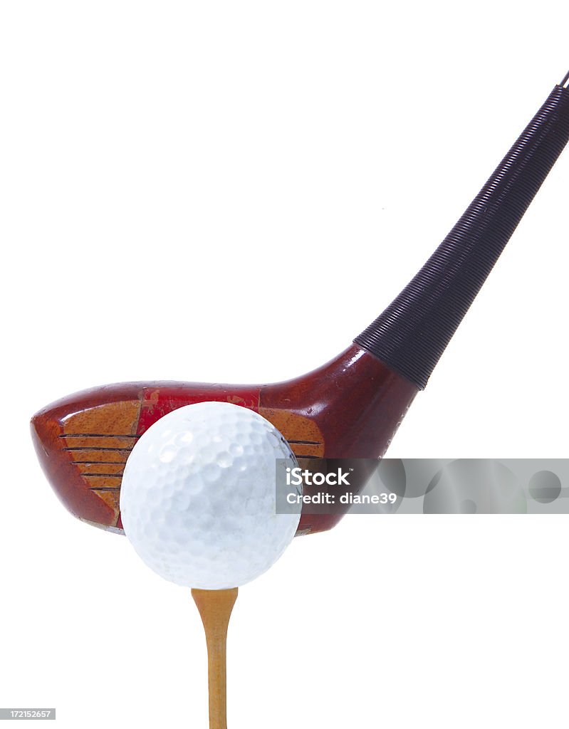 Motorista e golfball - Foto de stock de Taco de Golfe royalty-free